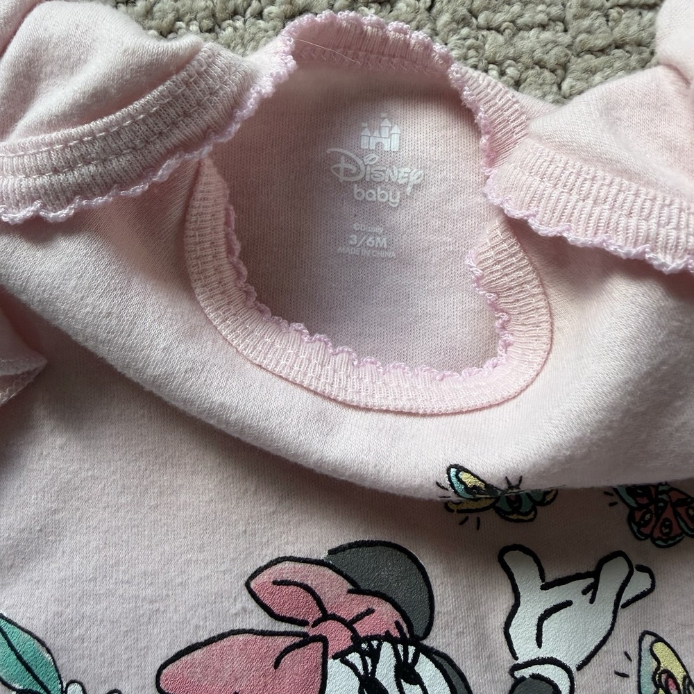 Disney Baby Girls Minnie Mouse Lot Of 5 Size‎ 3-6M Pink Blue Dress Bodysuits - Picture 10 of 13